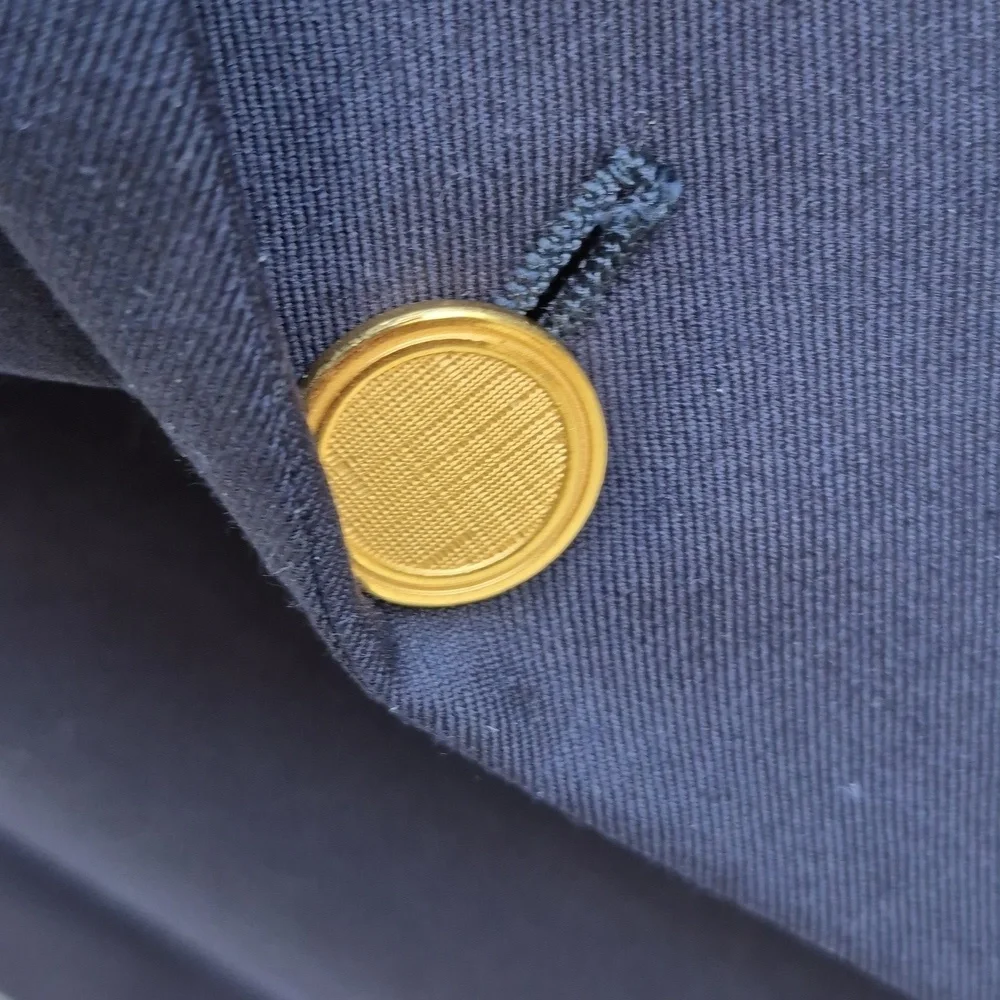 TOM JAMES Executive Collection Dark Navy Solid Bespoke Sz 50 L Mens Sport Coat - Picture 4 of 11